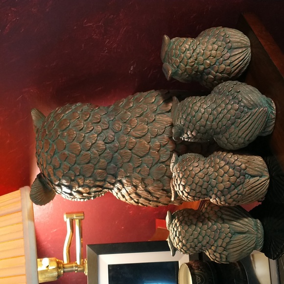 Barbara King 5 Piece Momma Owl & 4 Owlets Collection - Indoor/Outdoor - Picture 3 of 15